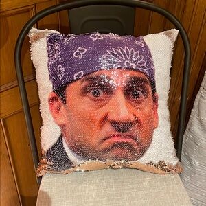 The Office Prison Mike Throw Pillow